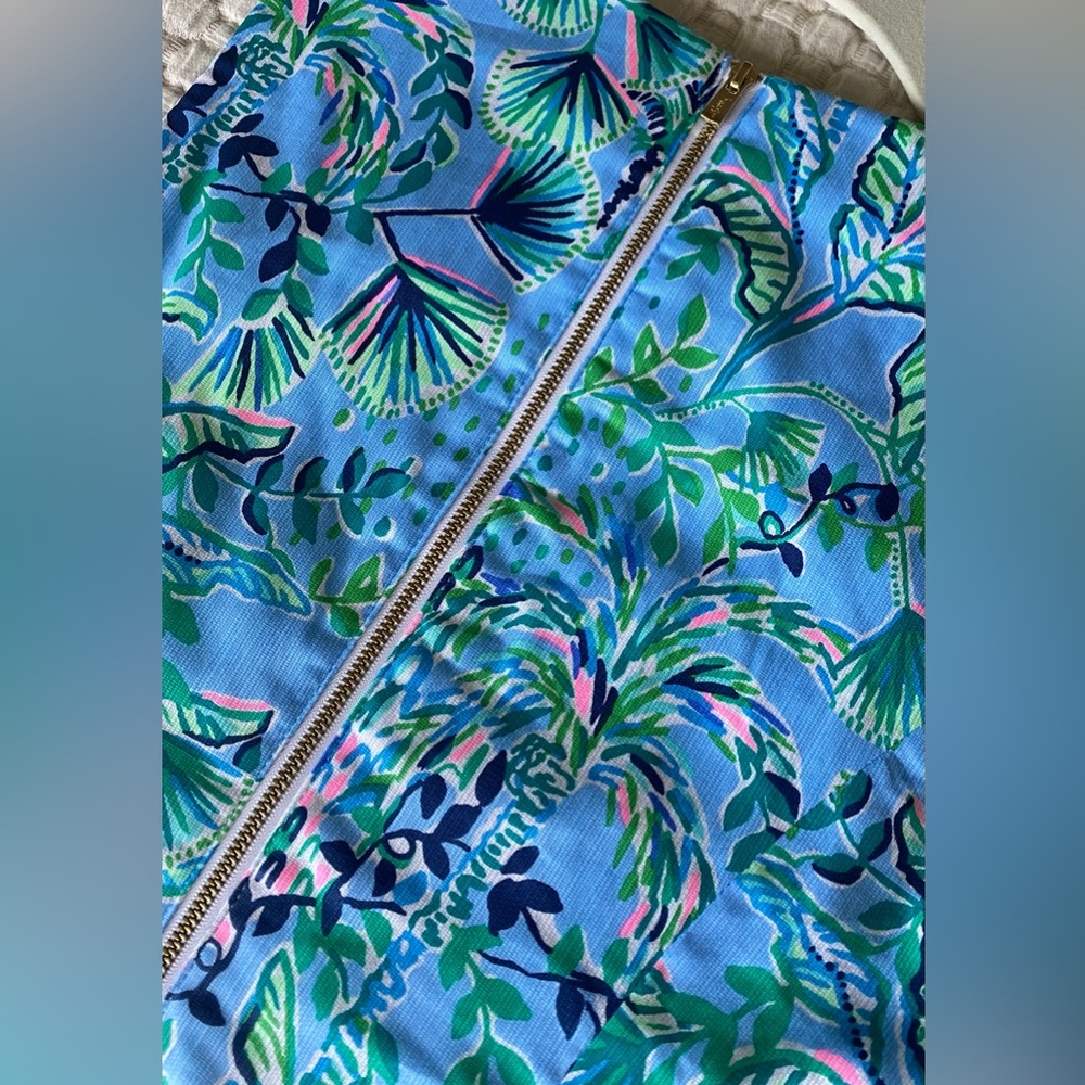 NWT Lilly Pulitzer Mila Stretch Shift Dress, Blue, Size 2 - Picture 4 of 6